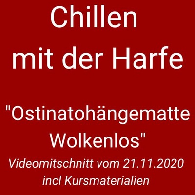 Chillen mit der Harfe - Ostinatohängematte "Wolkenlos"