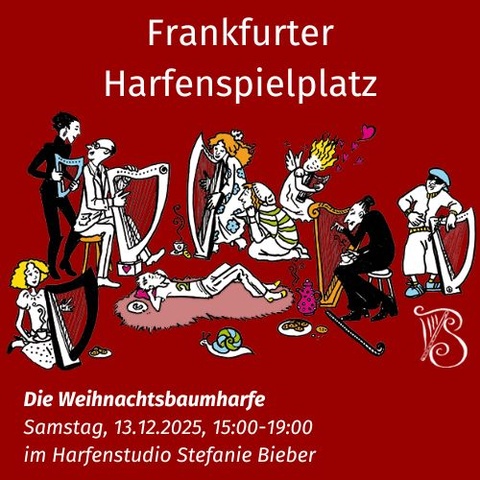 Advents- und Weihnachtslieder mit einfachen, aber reizvollen Begleitmustern singen und spielen Harfenkurs "Die Weihnachtsbaumharfe" am 13.12.2025 in Frankfurt