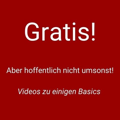 Gratis - Aber hoffentlich nicht umsonst