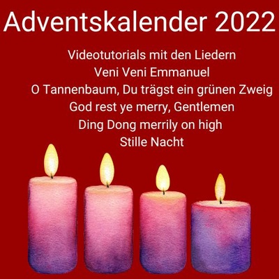 Harfe spielen im Advent - Adventskalender 2022