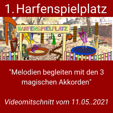 Hörtraining, Griffwechseltraining, Zupfmuster 1. Harfenspielplatz