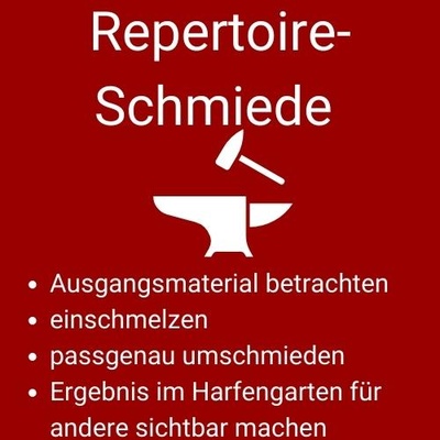 Repertoireschmieden - schöne Stücke für die Harfe