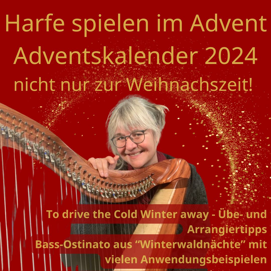 Harfe spielen im Advent - Adventskalender 2024