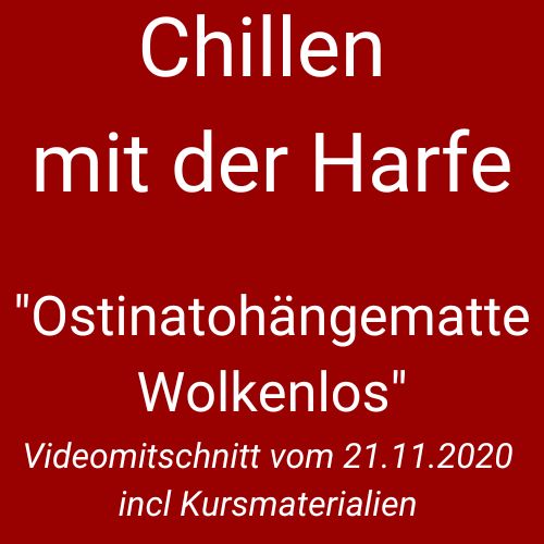 Chillen mit der Harfe - Ostinatohängematte "Wolkenlos"