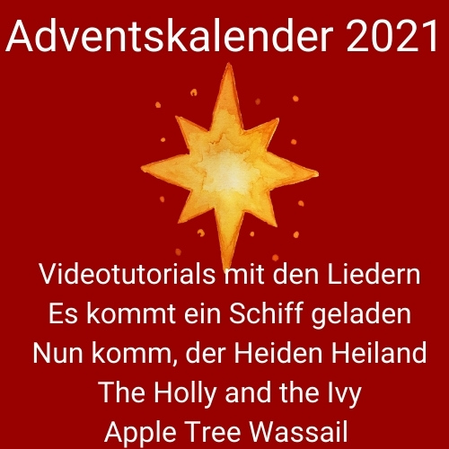 Harfe spielen im Advent - Adventskalender 2021