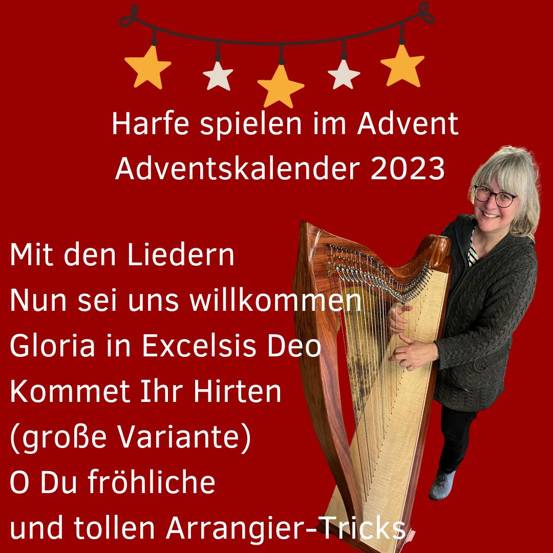 Harfe spielen im Advent - Adventskalender 2023