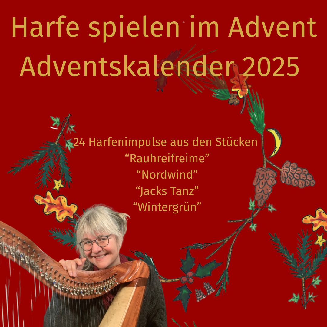 Harfen spielen im Advent - Adventskalender 2025